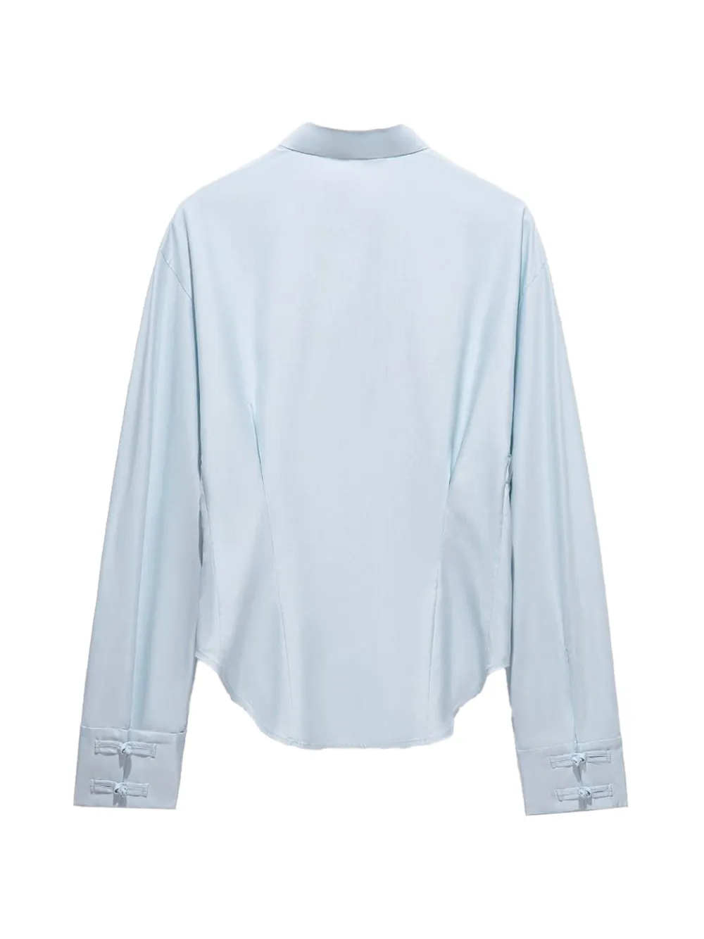 Shanghai Tang Zijden blouse Blauw