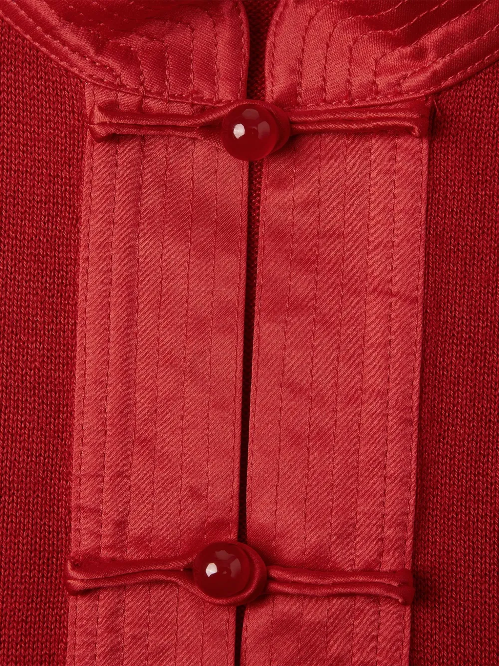  Shanghai Tang Buttoned Cardigan - Red 