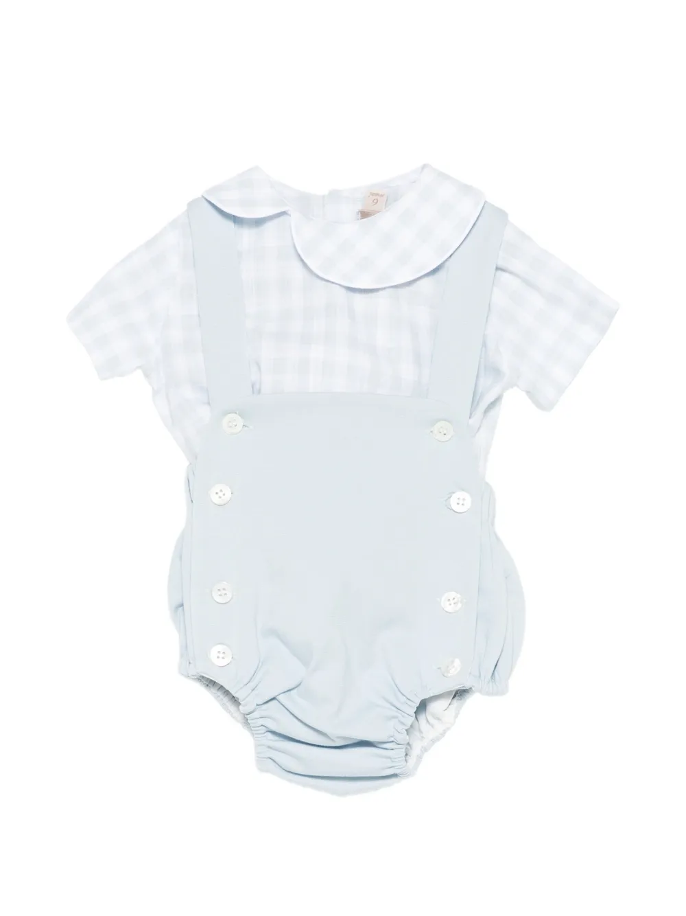 La Stupenderia gingham babygrow set (set of two) - Blu