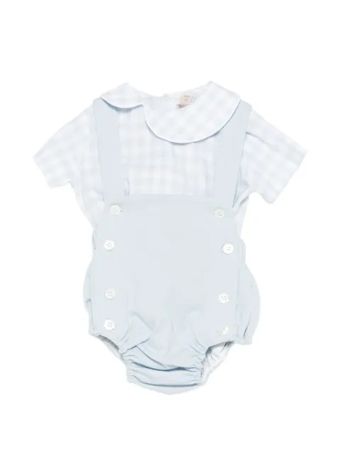 La Stupenderia gingham babygrow set (set of two)