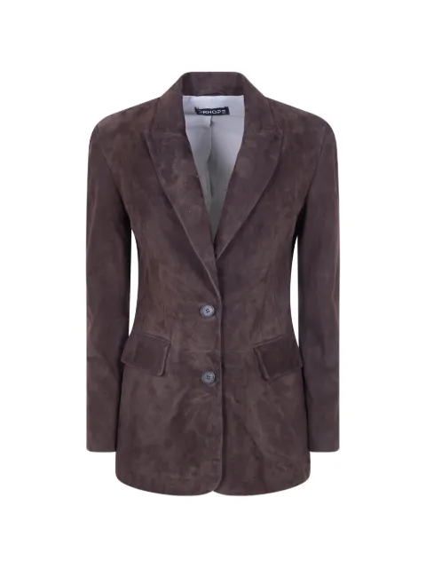 DRHOPE blazer i ruskind med knapper