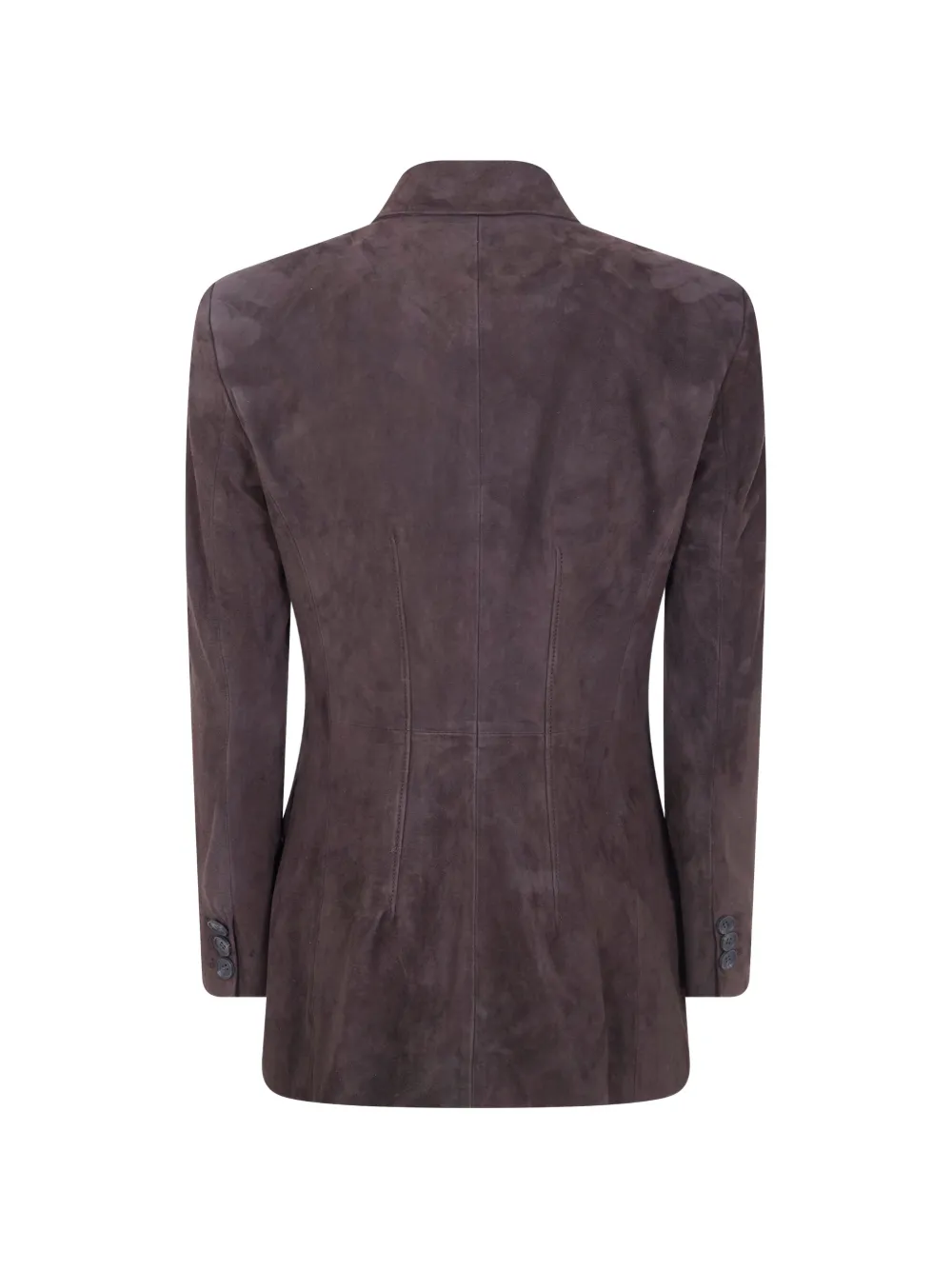  Drhope Button Suede Blazer - Brown 
