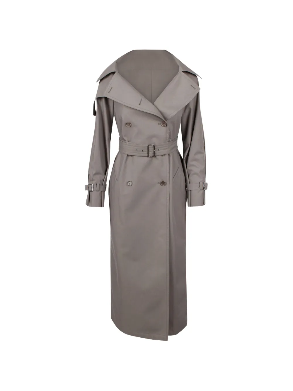 Max Mara belted double-breasted trench coat - Grigio