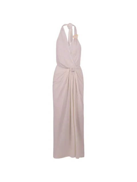 Baobab ruched halterneck maxi dress