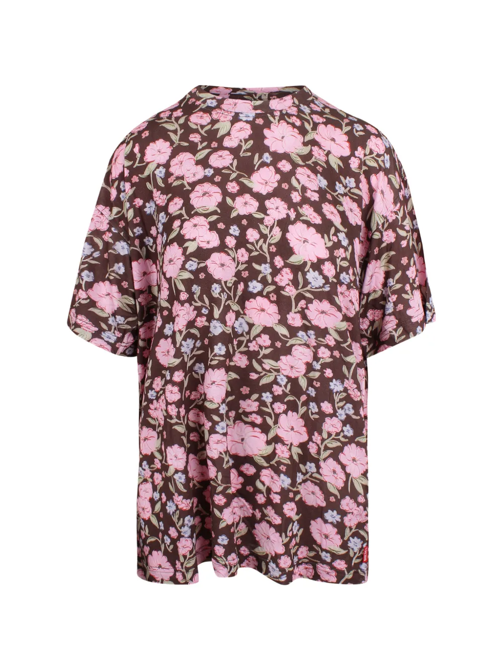 Diesel floral T-shirt - Marrone