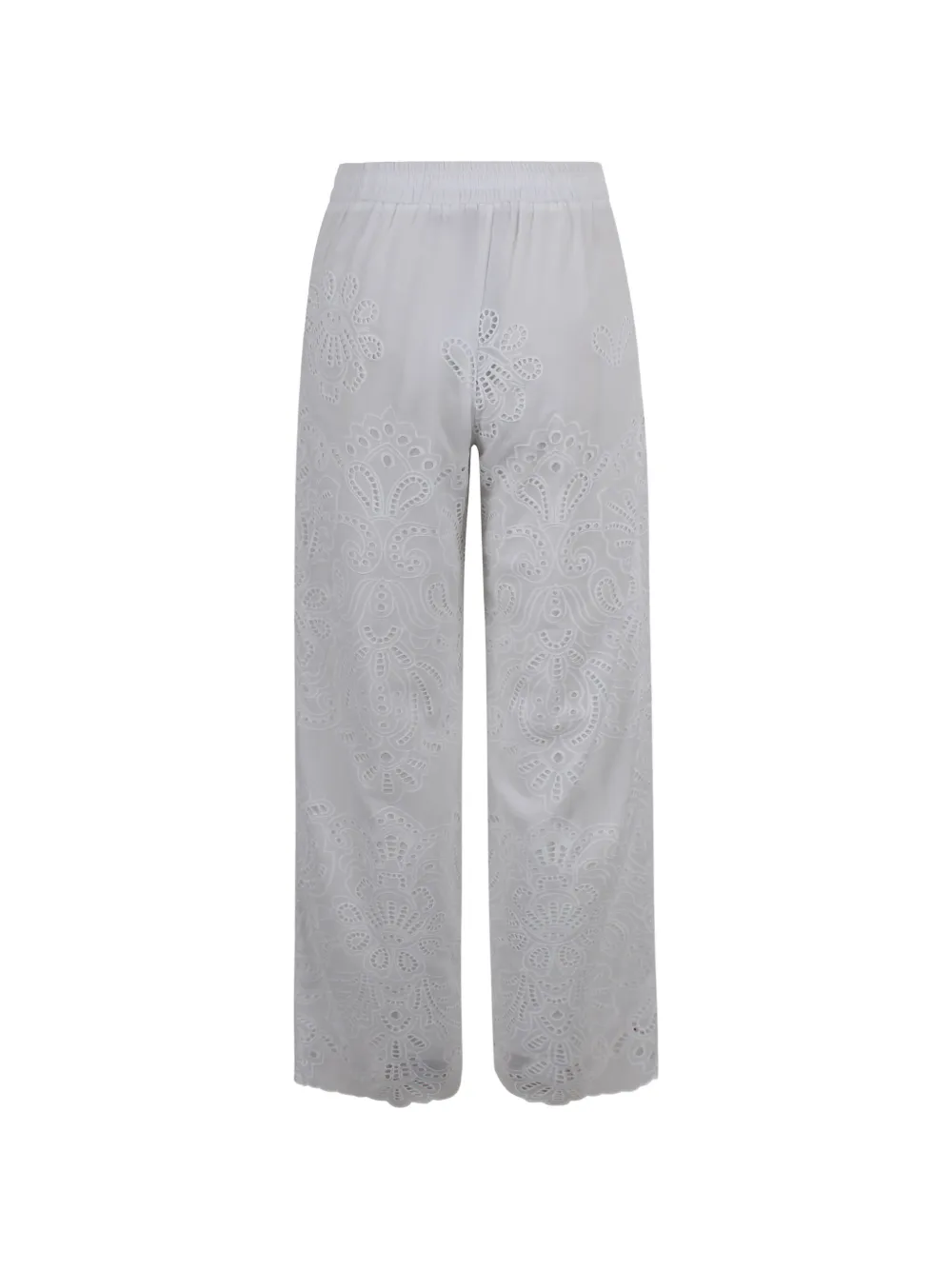 ERMANNO FIRENZE embroidered trousers Wit