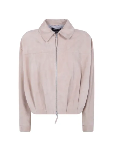 DRHOPE suede zip jacket
