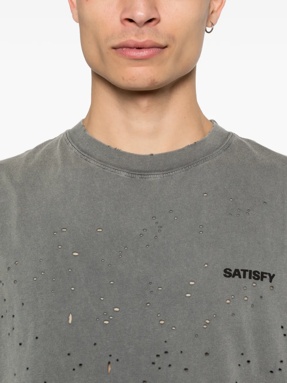 Satisfy MothTech distressed logo-print vest - thumbnail 5 of 5