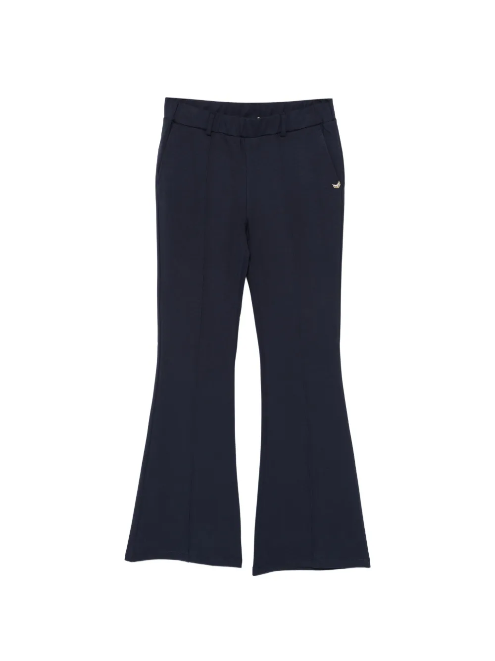 LIU JO Milanese logo flared trousers - Blu