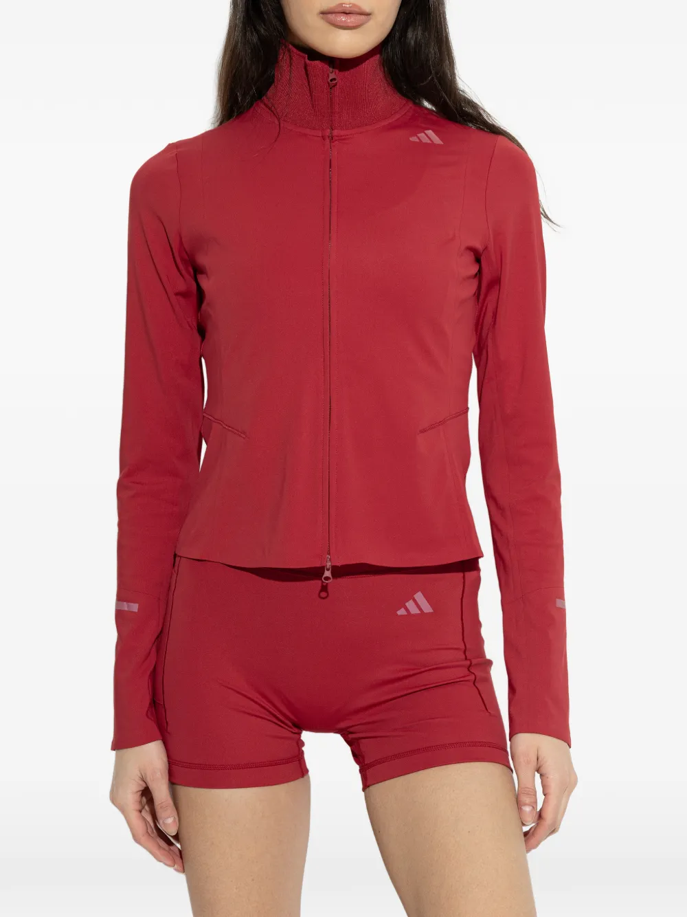 adidas x Gehele Studios jack met rits en logodetail Rood
