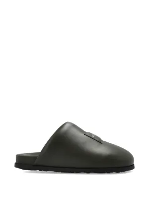 Balenciaga Cosy Cagole Leather Mules | Black | FARFETCH