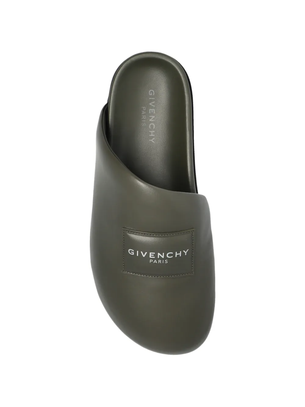 Givenchy Puffy muiltjes met logopatch Groen