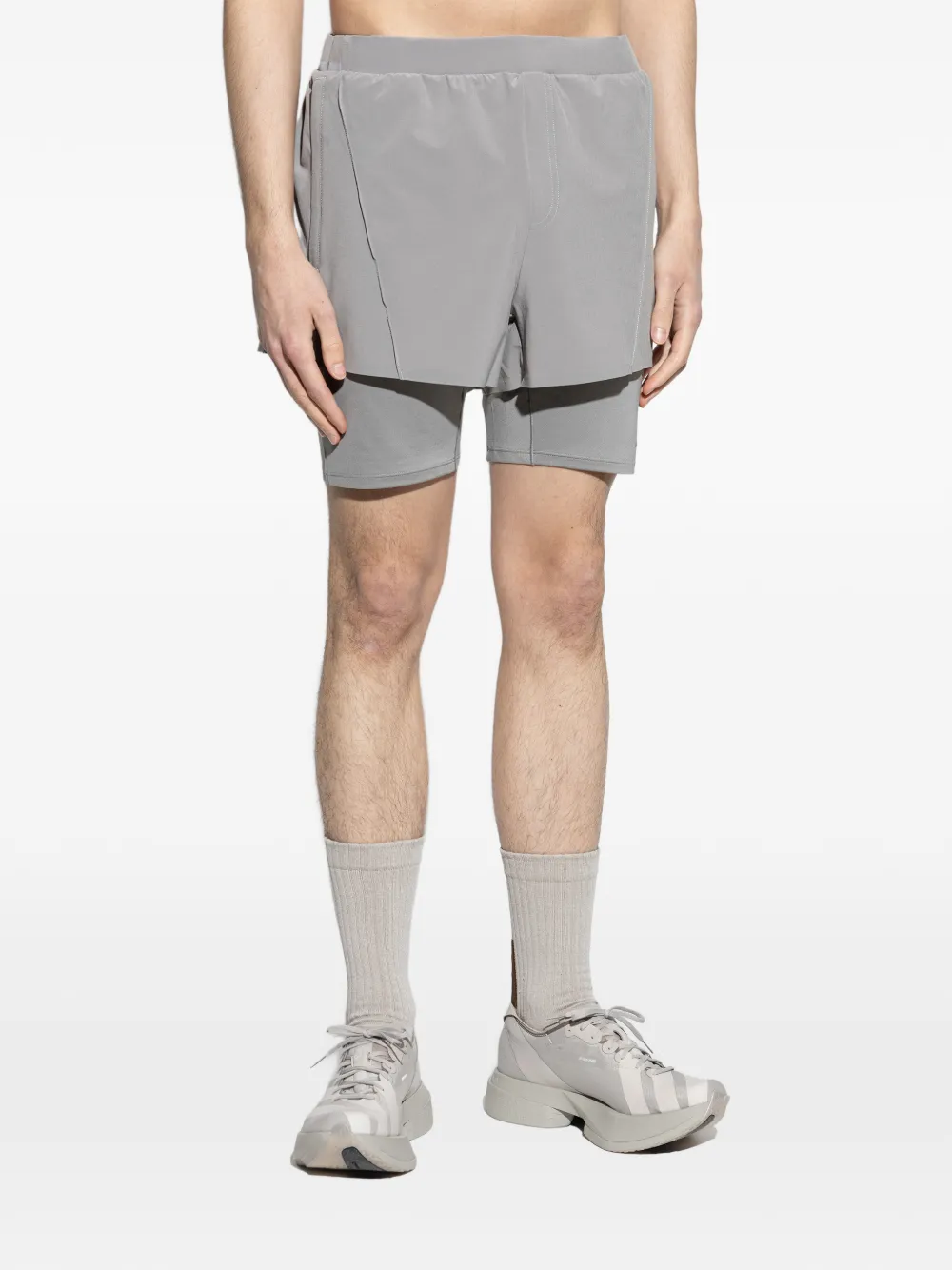adidas x Entire Studios D4T gelaagde shorts Grijs