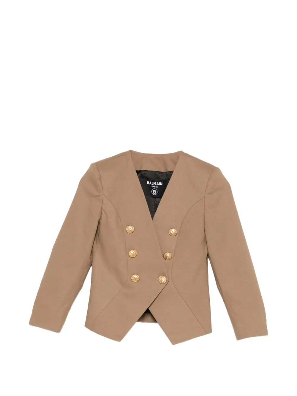 Balmain Kids buttoned blazer - Marrone