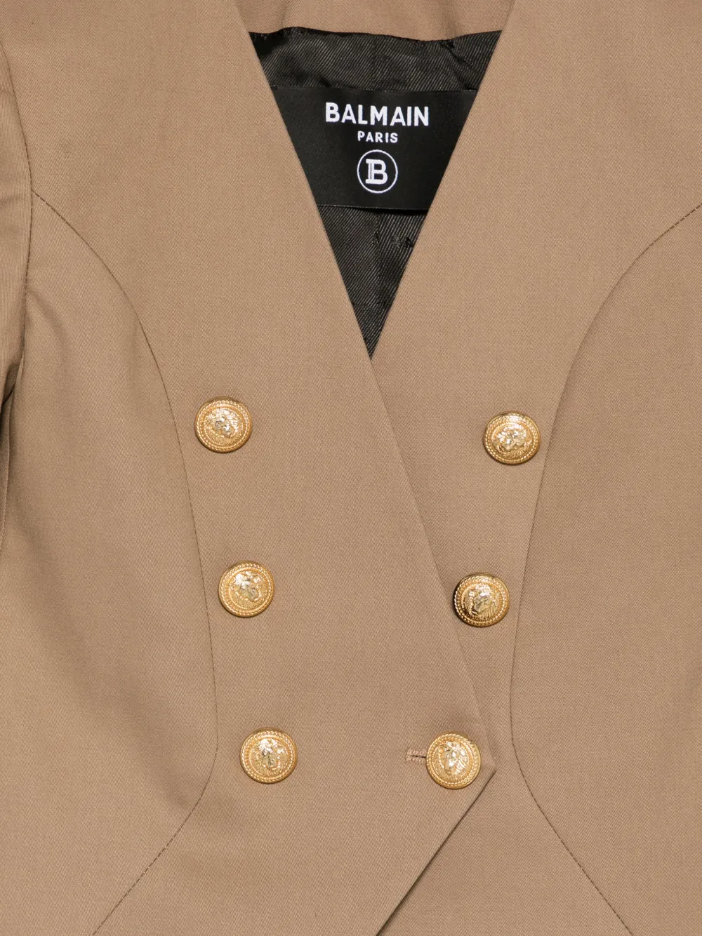 Balmain Kids Blazer met knopen Bruin