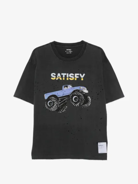 Satisfy graphic-print T-shirt