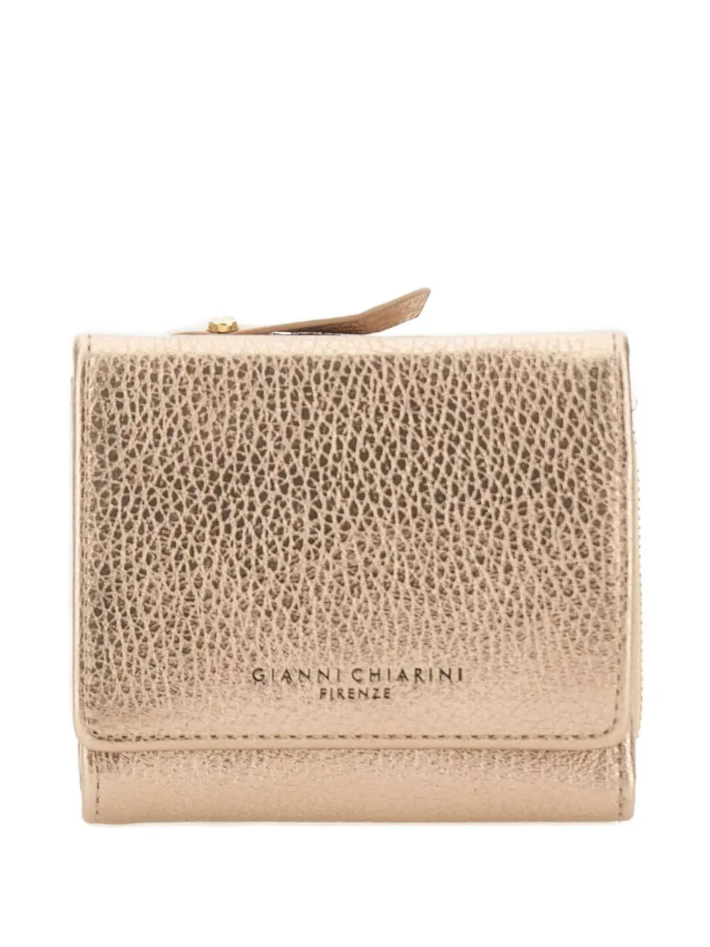 GIANNI CHIARINI Grain leather wallet - Oro