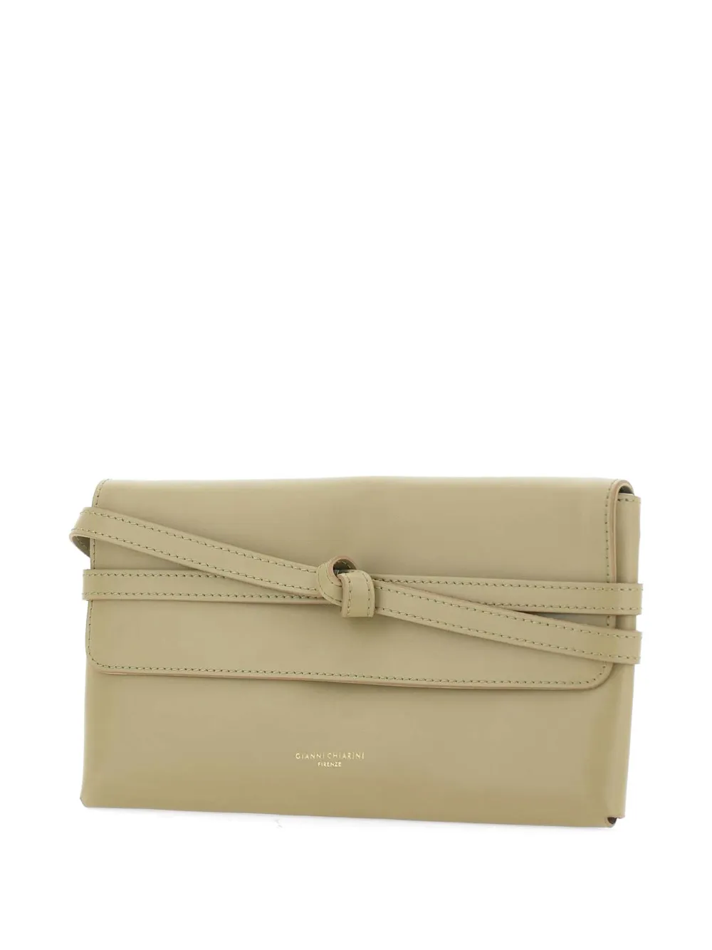 GIANNI CHIARINI Belty kleine clutch met geknoopte bandjes Beige