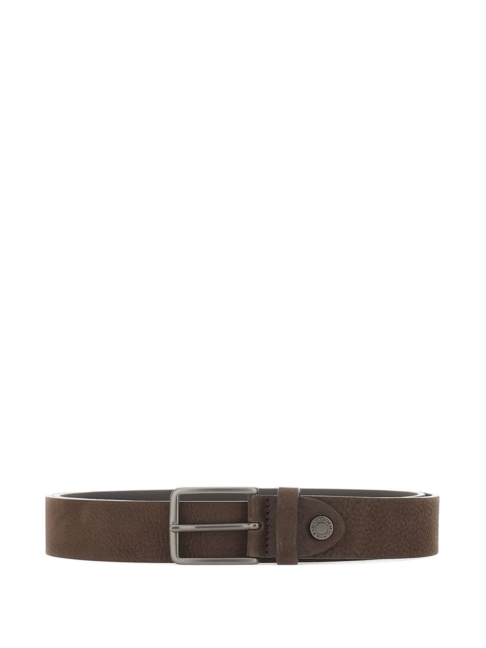 GIANNI CHIARINI pebbled buckle belt - Marrone