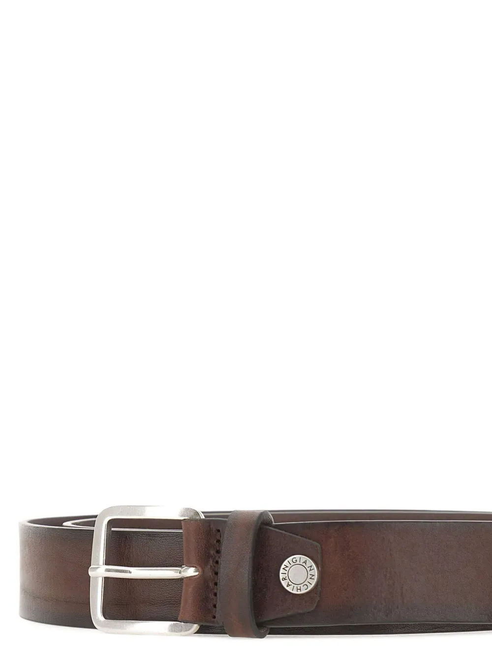 GIANNI CHIARINI Leren gespriem Bruin