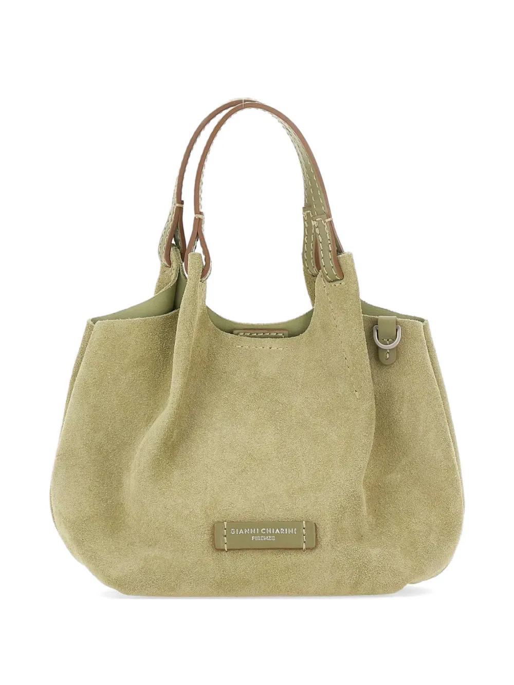 MARCELLA CLUB mini Due suede shoulder bag - Verde