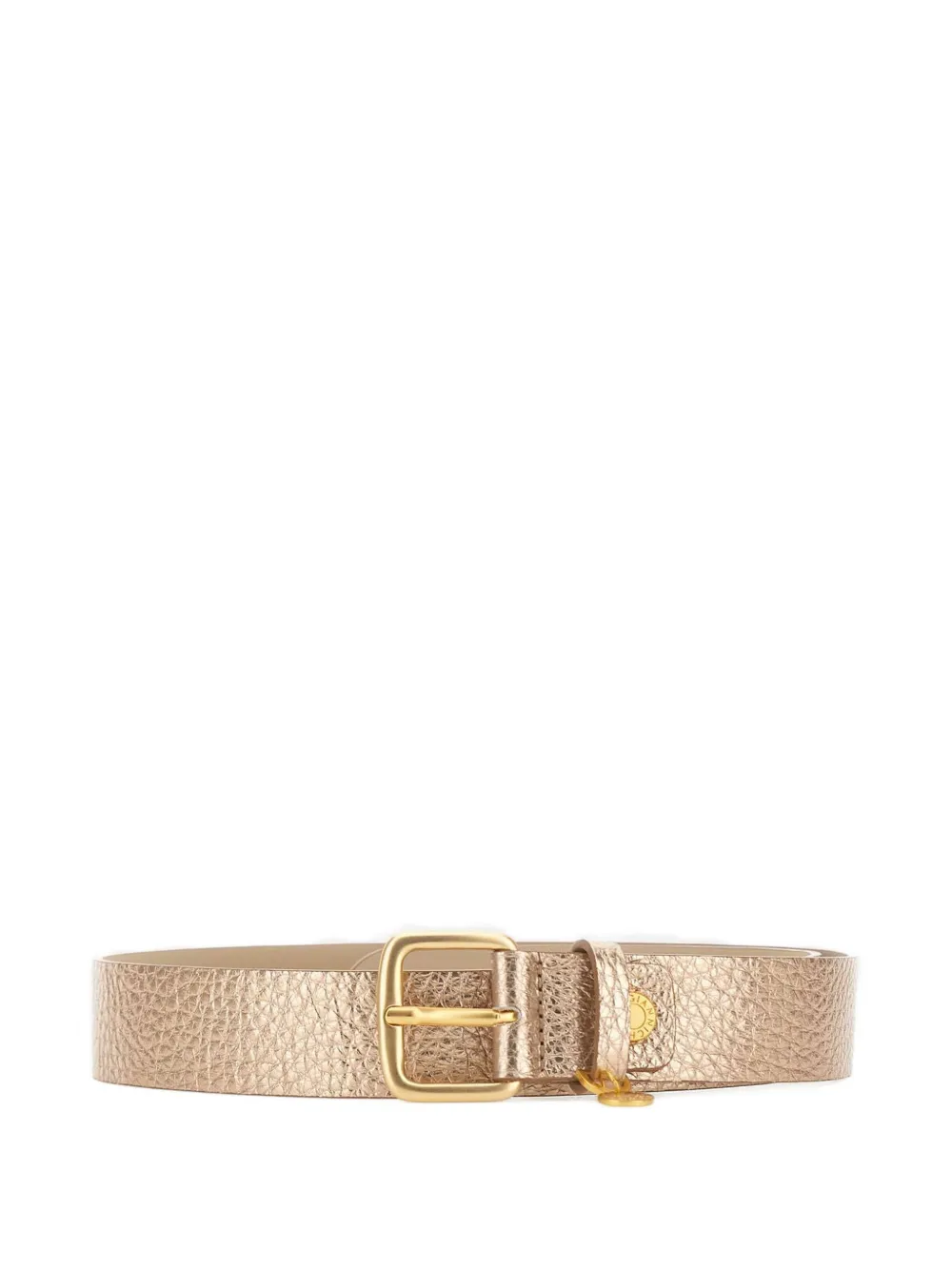 GIANNI CHIARINI maxi-grain buckle leather belt - Rosa
