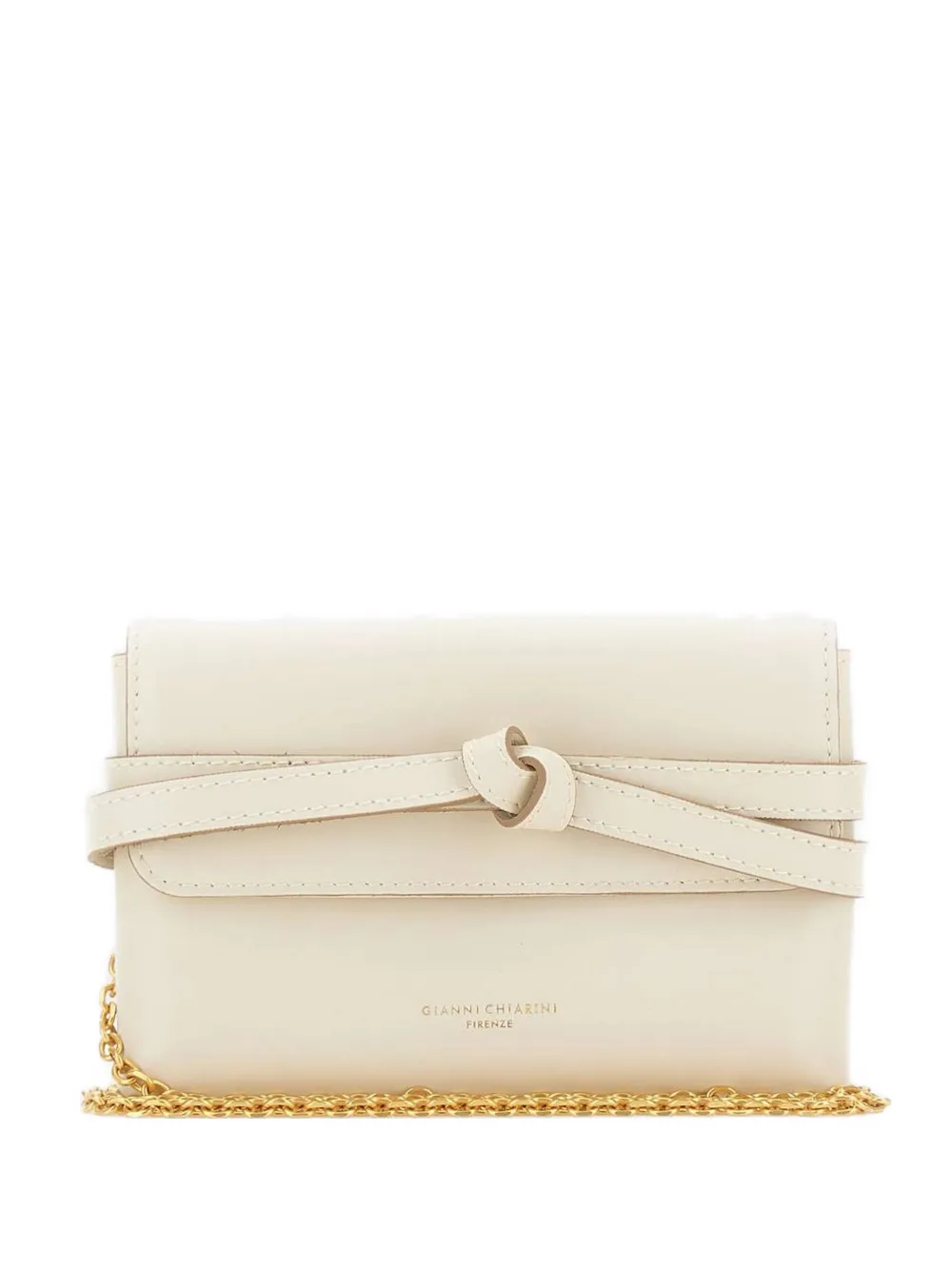 GIANNI CHIARINI Belty chain-strap cross body bag - Toni neutri