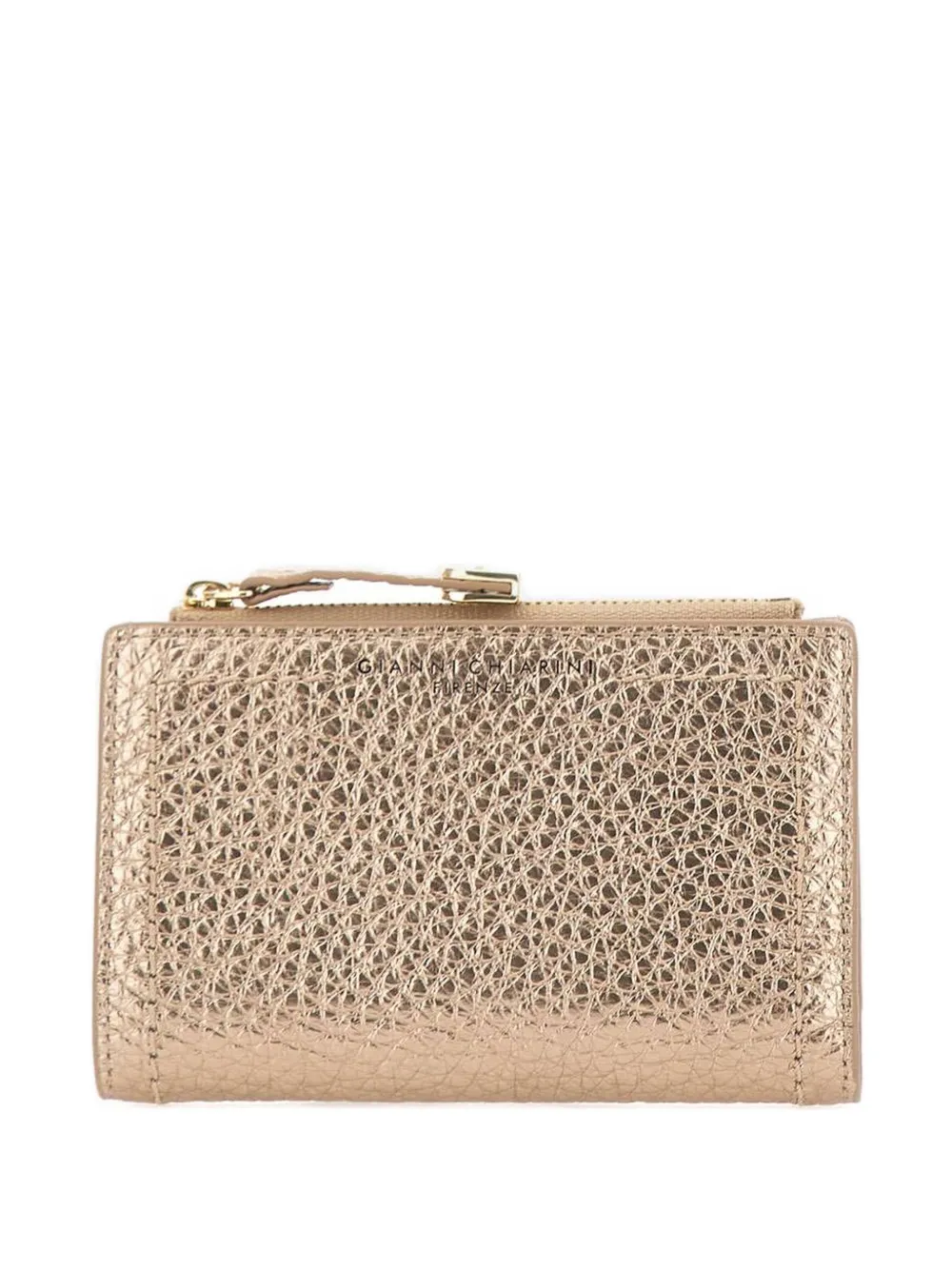 GIANNI CHIARINI Bubble leather wallet - Oro