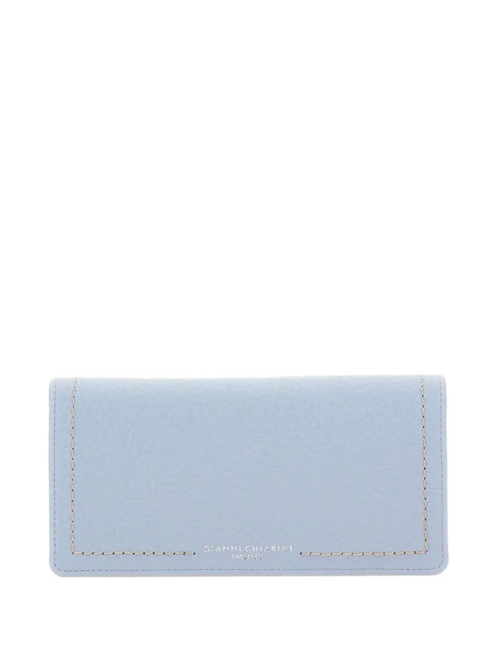 GIANNI CHIARINI Bubble printed-logo leather wallet - Blu