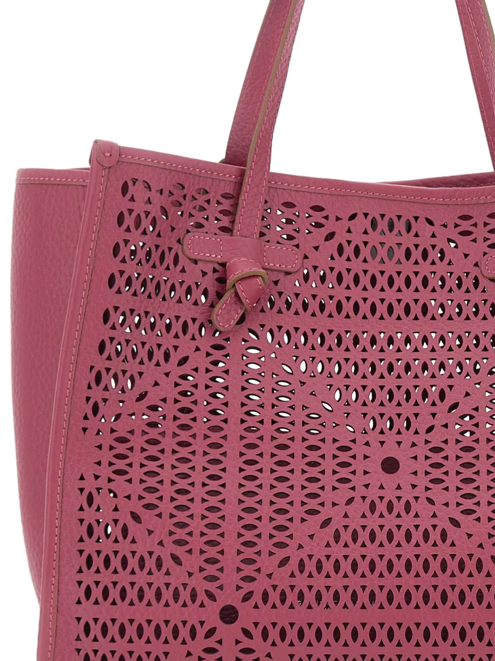 Marcella Perforated Leather Tote Bag