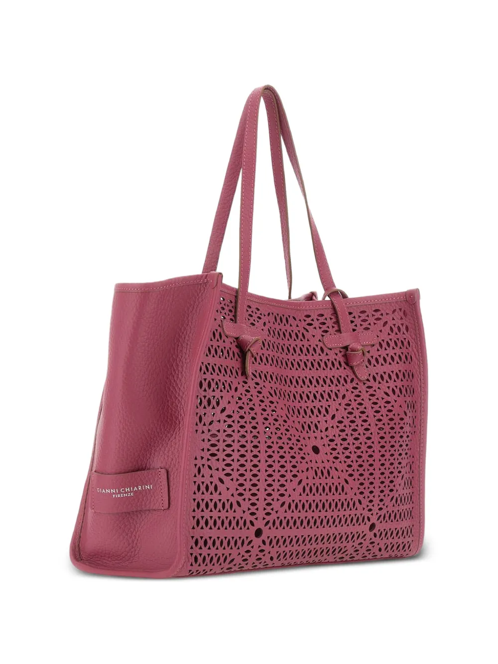 Marcella Perforated Leather Tote Bag