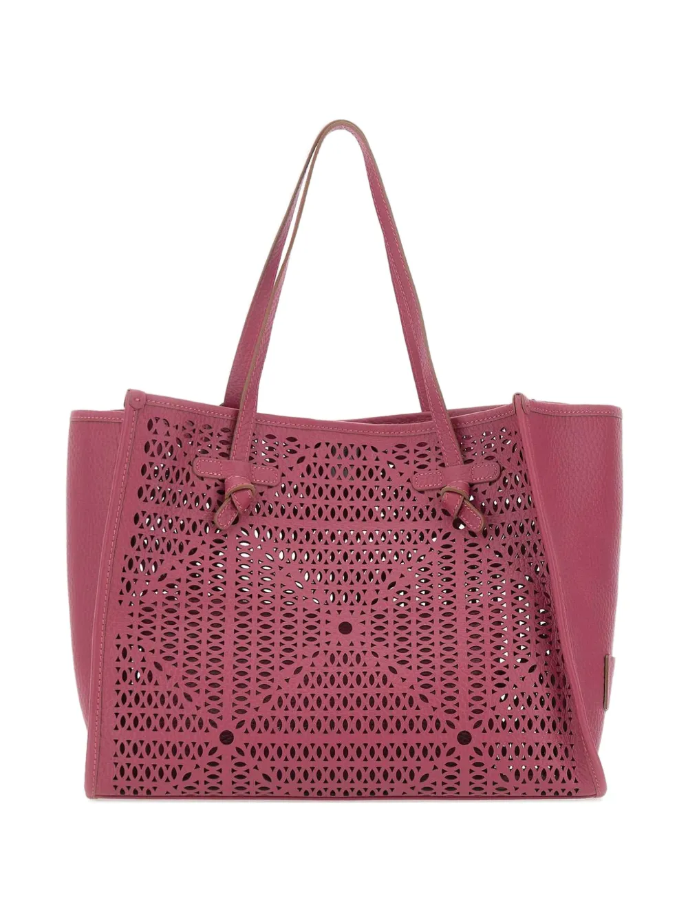 GIANNI CHIARINI Marcella perforated leather totebag - Rosa