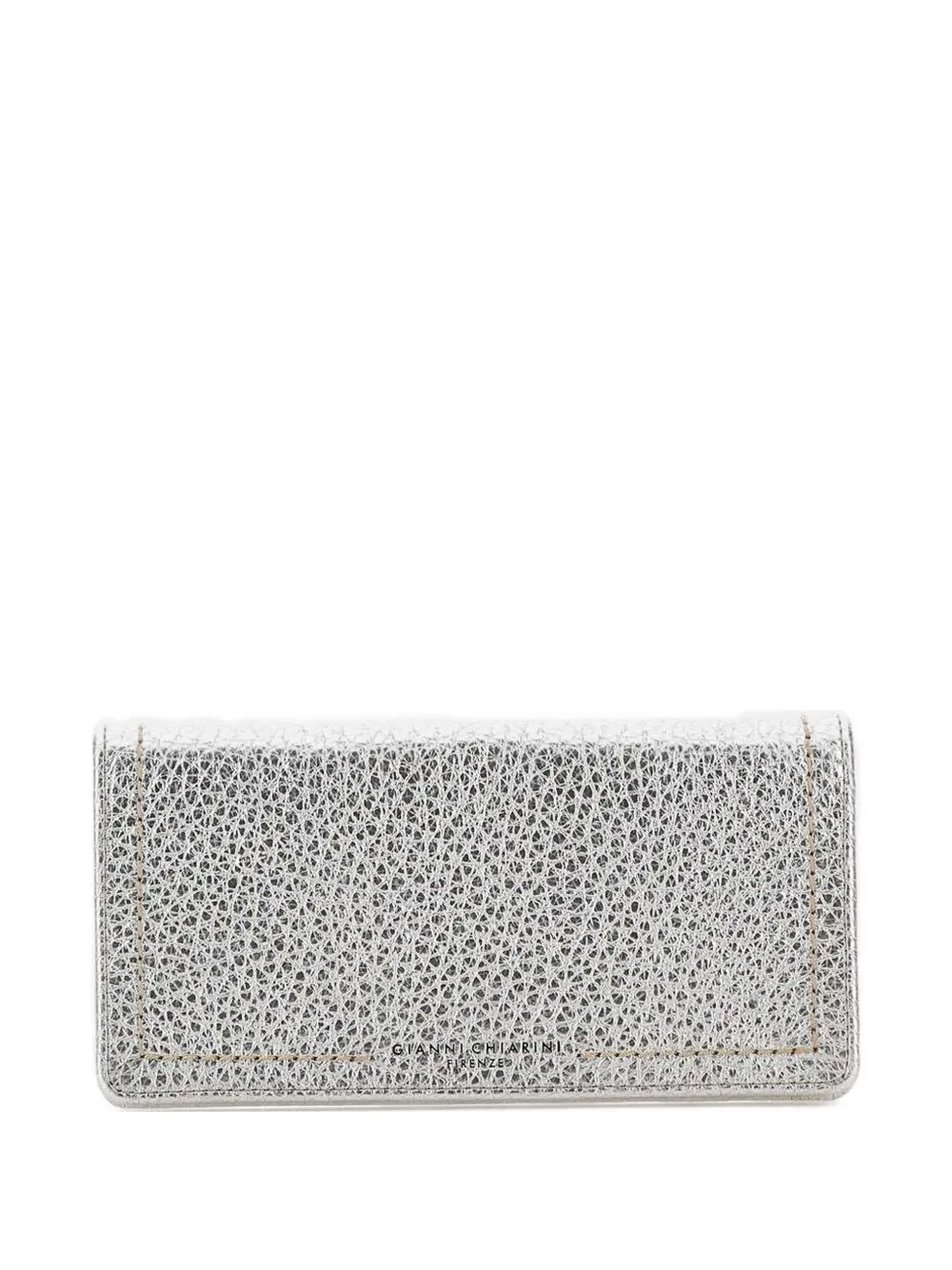 GIANNI CHIARINI Bubble leather wallet - Argento