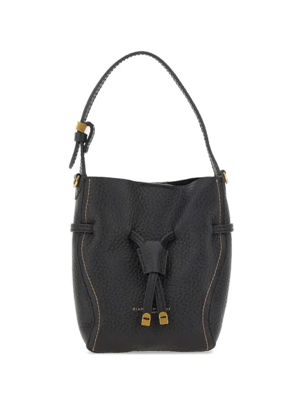 GIANNI CHIARINI Sienna レザーハンドバッグ | ブラック | FARFETCH JP