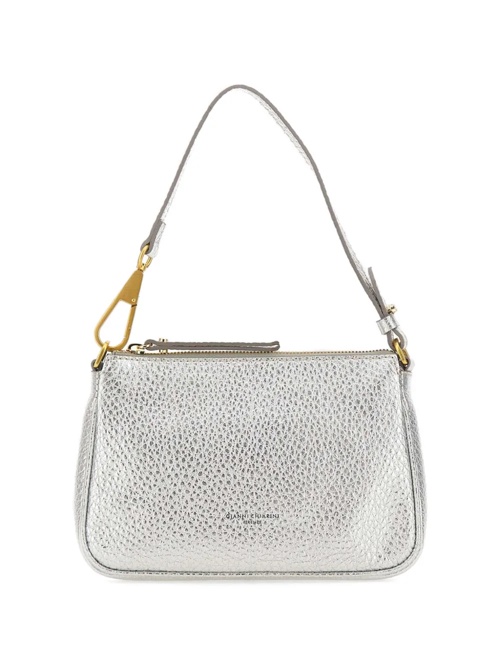 GIANNI CHIARINI Brooke maxi-grain strap shoulder bag - Argento