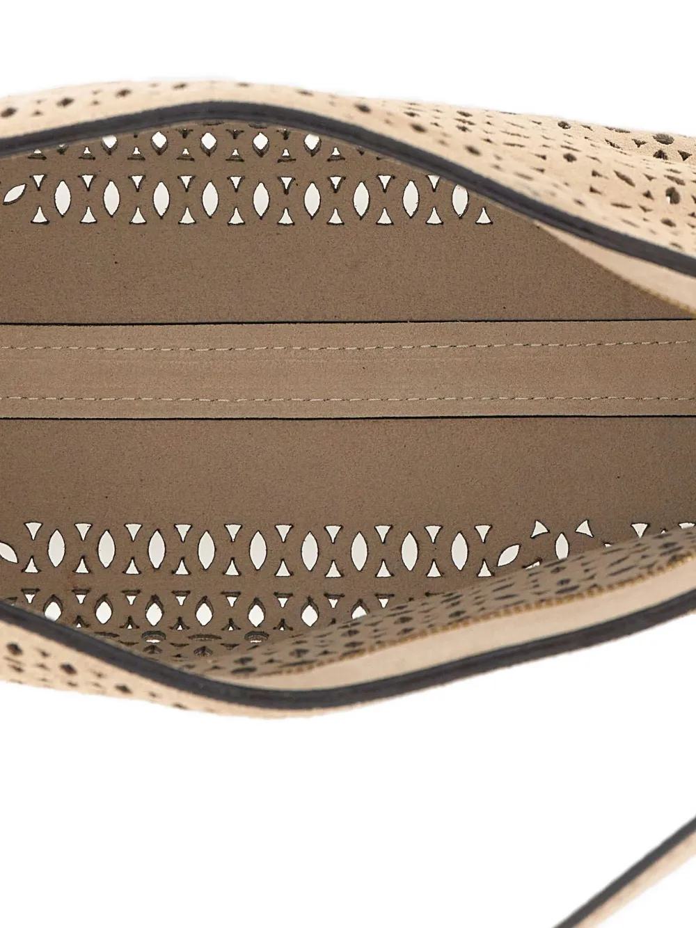 Perforated Mashup Leather Shoulder Bag