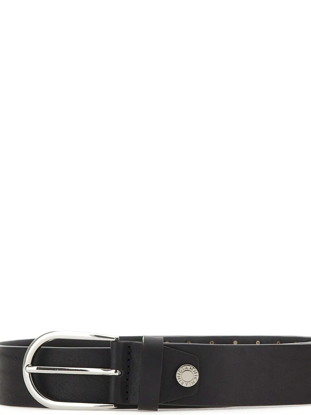 GIANNI CHIARINI Riem met ronde gesp en studs Zwart