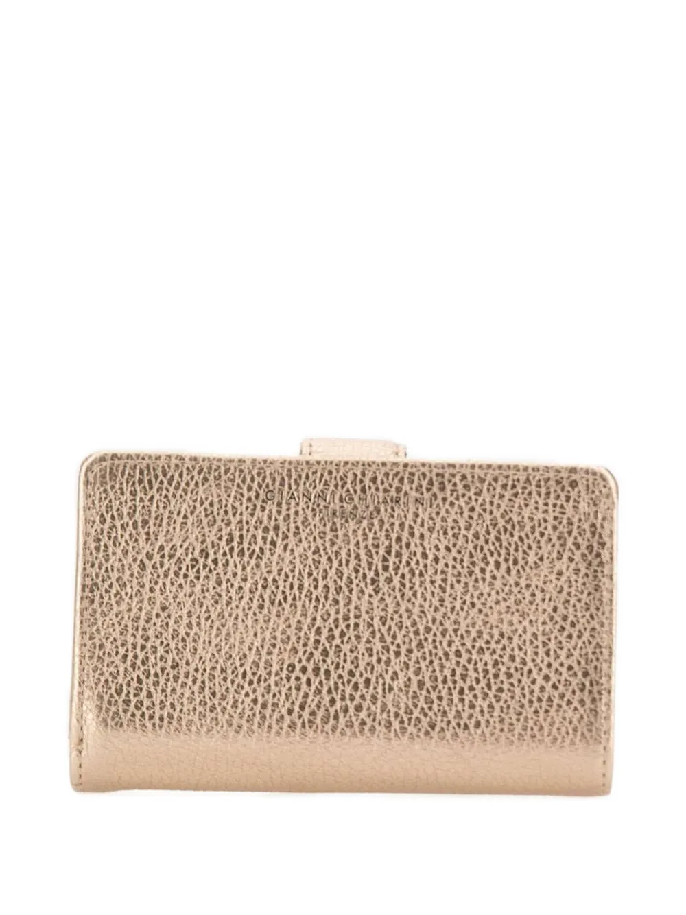  Gianni Chiarini Dollaro Pebbled Tab Wallet - Gold 
