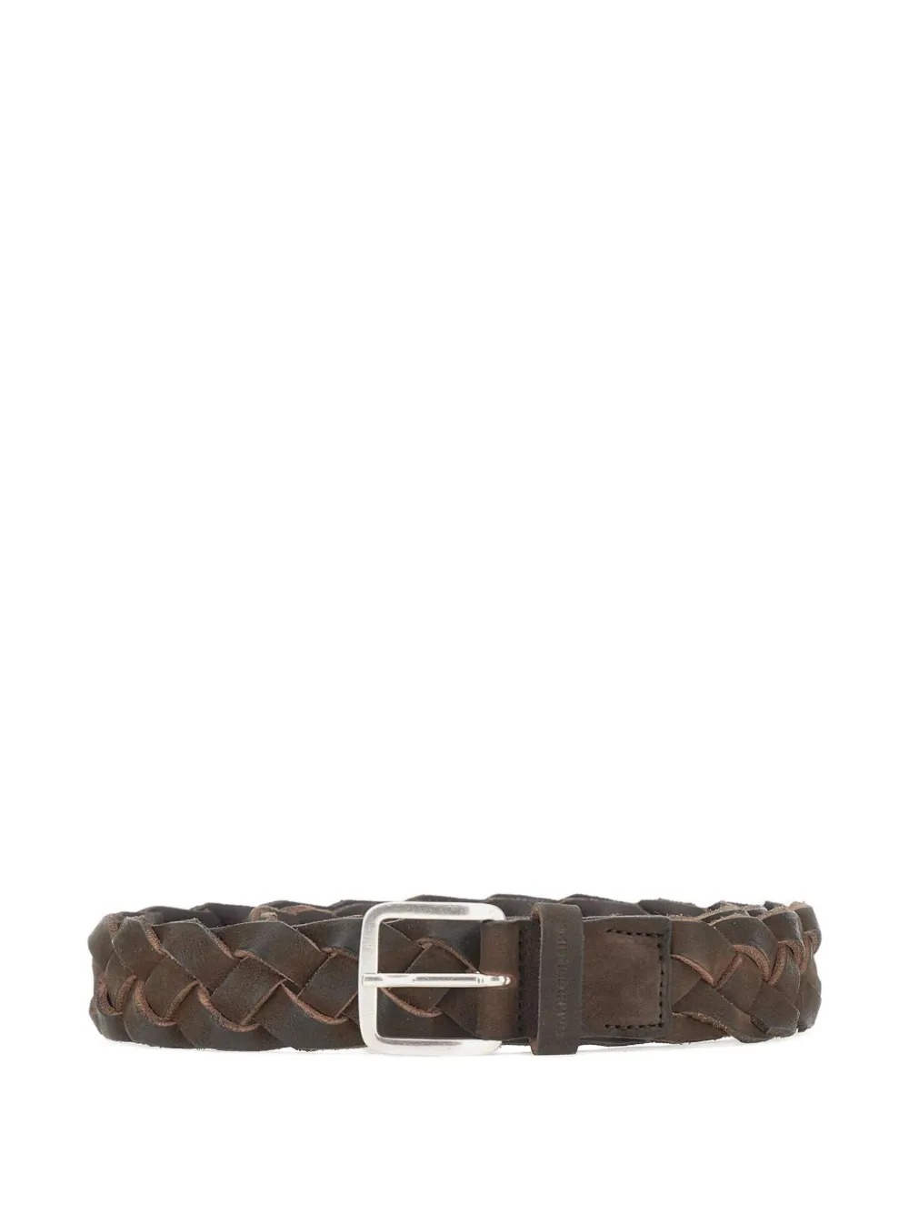 GIANNI CHIARINI braided buckle belt - Marrone