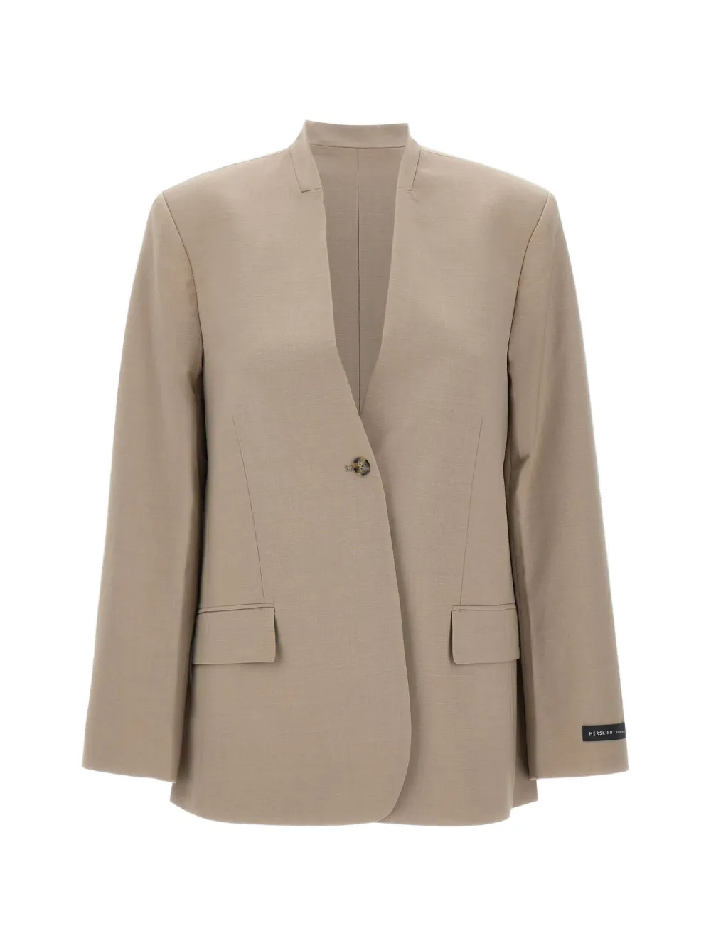 HERSKIND single-button blazer - Toni neutri