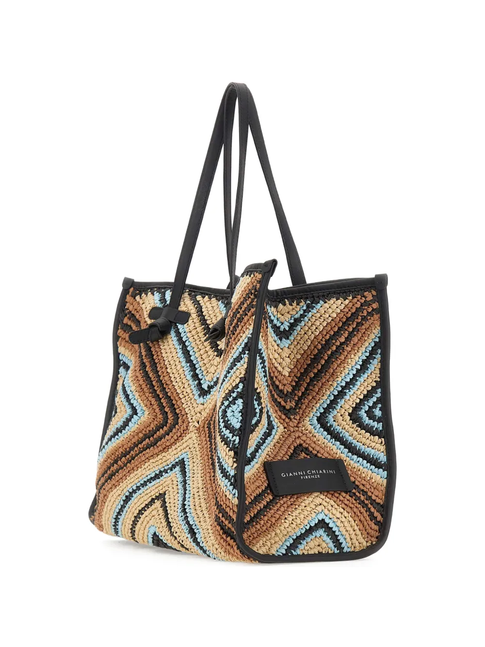  Gianni Chiarini Marcella Geometric Tote Bag - Brown 