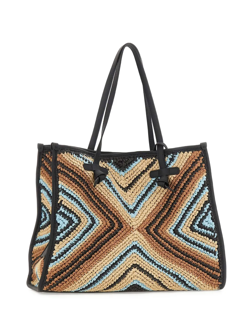  Gianni Chiarini Marcella Geometric Tote Bag - Brown 