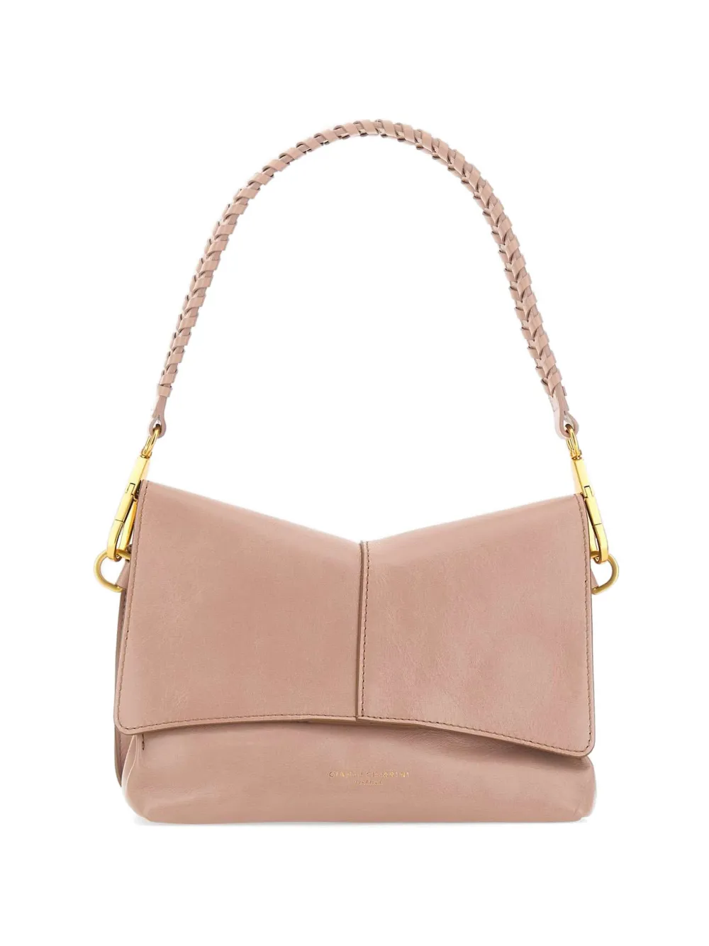 GIANNI CHIARINI Diva braided strap leather shoulder bag - Rosa