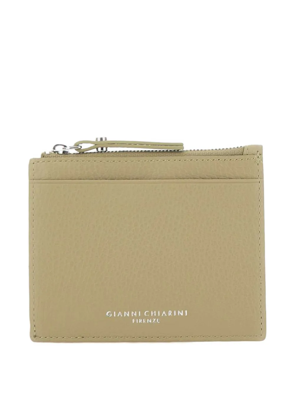 GIANNI CHIARINI pebbled leather wallet - Toni neutri