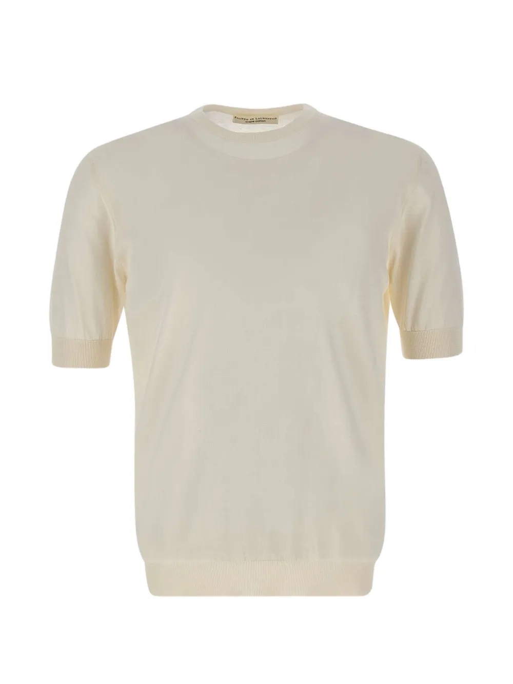 Filippo De Laurentiis short-sleeved cotton sweater - Bianco