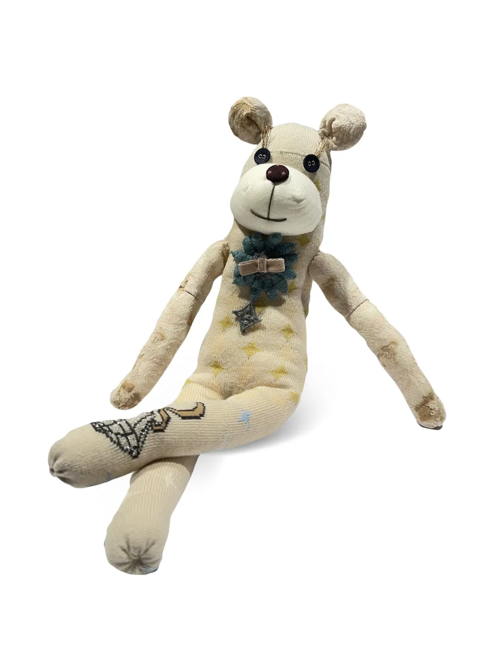  Antipast Bear-shape Knitted Doll - Neutrals 