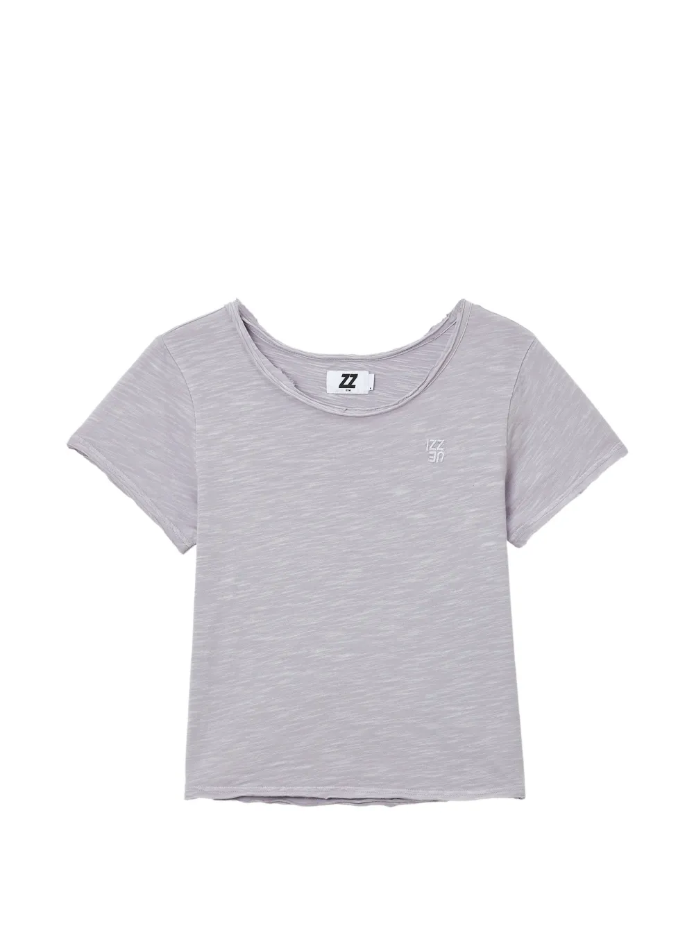 izzue T-shirt con scollo ampio - Viola