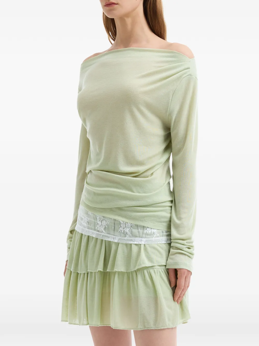 b+ab ラッフル ミニスカート セット | Tシャツ | Image 2