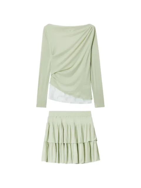 b+ab set de falda corta con volantes