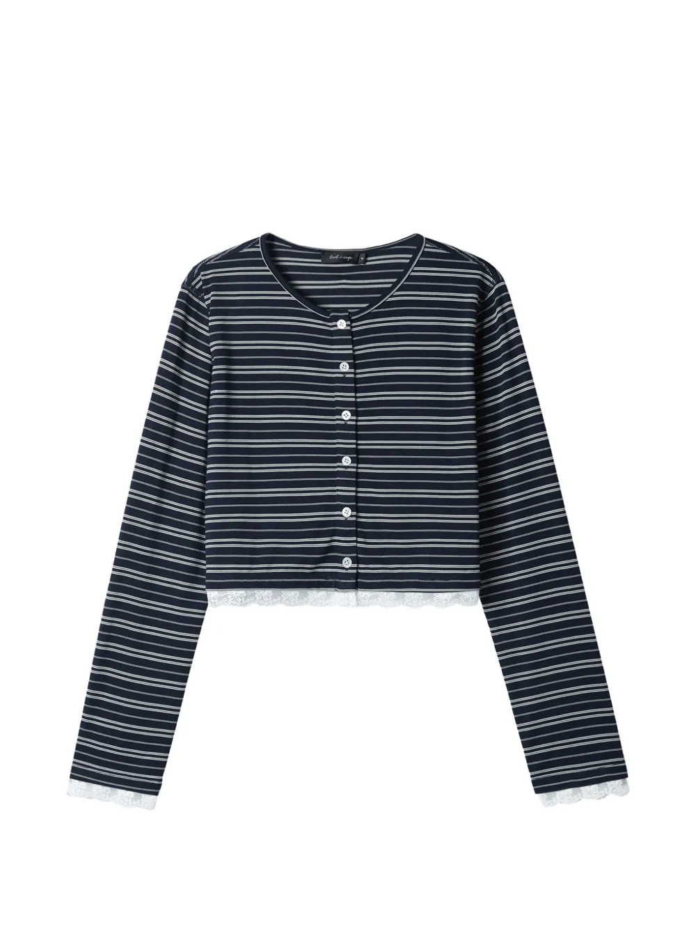 tout a coup Cardigan a righe - Blu